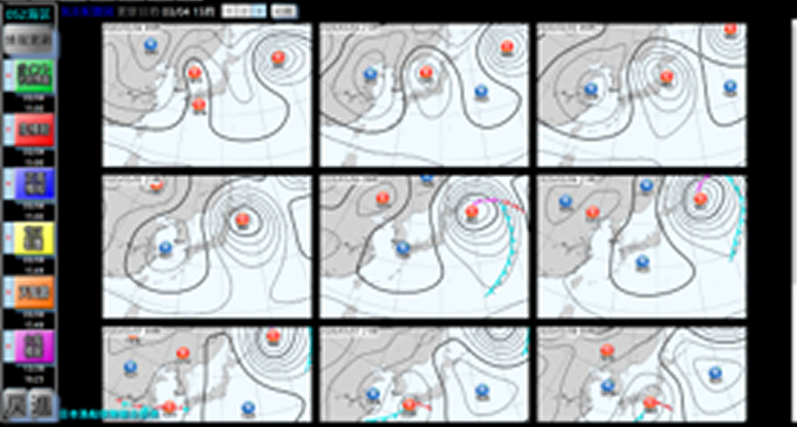 気圧配置予測図